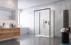 Radaway Idea Black Kdj+s kabina prysznicowa 90x110x90 lewa czarny mat/szkło przejrzyste 10116110-54-01L/387050-54-01R/10117090-01-01